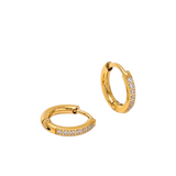 Pave Huggies 8mm