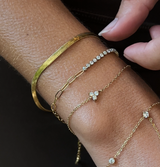 Halo Link Bracelet Gold