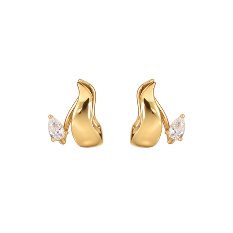 Aurel Petite Gold Huggies