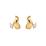 Aurel Petite Gold Huggies