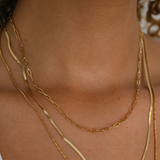 Capri Petite Paperclip Necklace