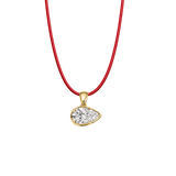East-West Pear Cord Necklace