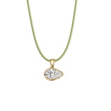 East-West Pear Cord Necklace
