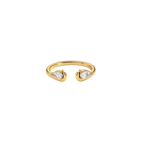 Écho Double Pear Open Ring