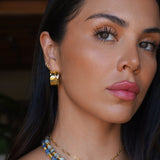 Retro Chunky Hoop Earrings