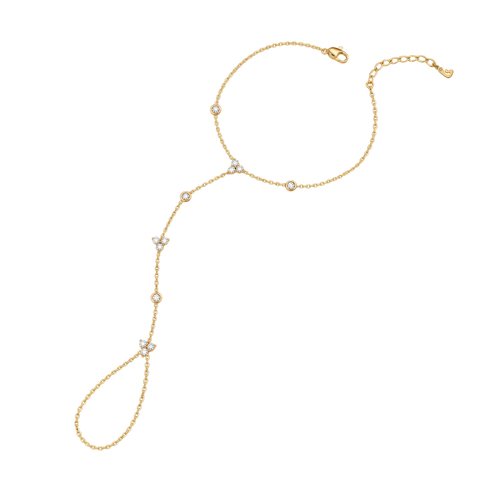 Lotus Hand Chain Bracelet