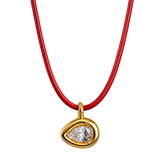 East West Pear Cord Necklace