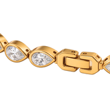 Rivière Pear Gold Tennis Bracelet