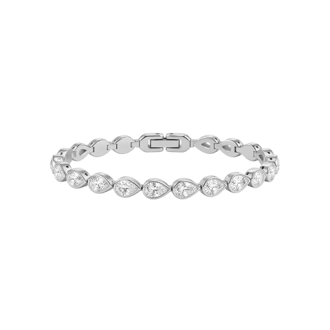 Rivière Pear Silver Tennis Bracelet