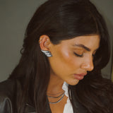 Silver Sleek Seraph Earrings SAMPLE SALE