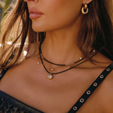 East West Pear Cord Necklace