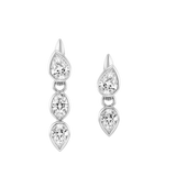 Séraphine Drop White Gold Earrings