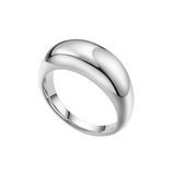 Silver Slim Dome Ring