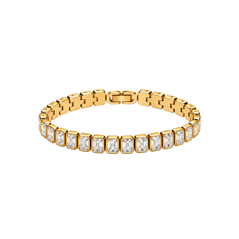 Vela Baguette Gold Tennis Bracelet