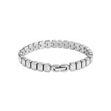 Vela Baguette Silver Tennis Bracelet