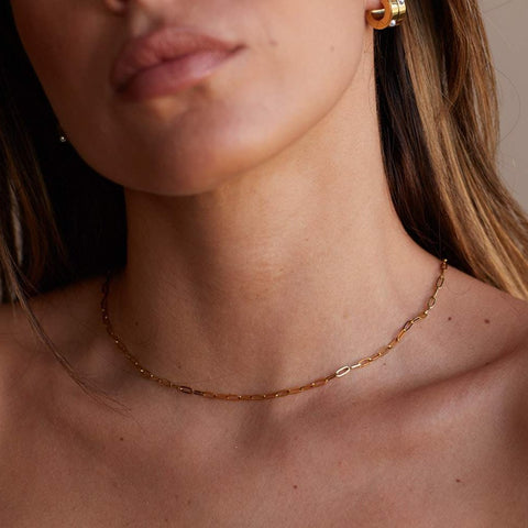 Capri Petite Paperclip Necklace