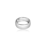 Silver Solid Dome Band Ring