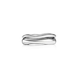 Silver Double Stacked Irregular Rings