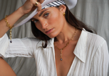 Paperclip Black Pearl Necklace