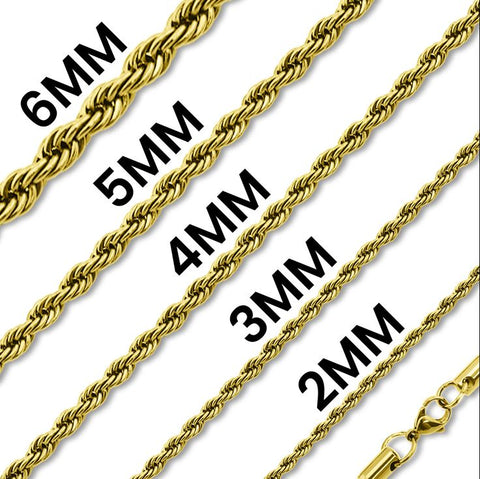 Classic Rope Chain 2mm