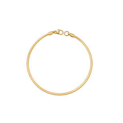 2mm Slim Herringbone Bracelet