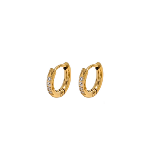 Pave Huggies 8mm