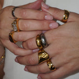Gold Slim Dome Ring