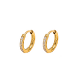 Pave Huggies 8mm
