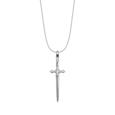 Aegis Sword White Gold Pendant