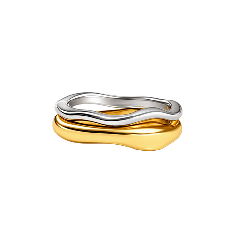 Asym Two Tone Rings