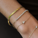 Halo Link Bracelet Gold