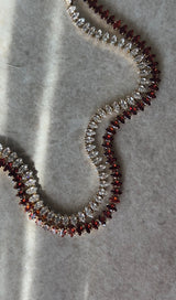 Marquise Garnet Tennis Bracelet