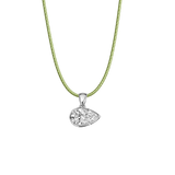 East-West Pear Cord Necklace