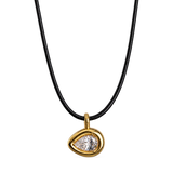 East West Pear Cord Necklace