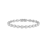 Rivière Pear Silver Tennis Bracelet