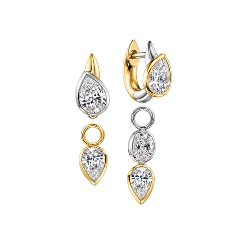 Séraphine Drop Two Tone Earrings