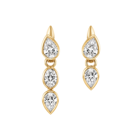 Séraphine Drop Gold Earrings
