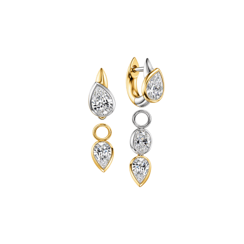 Séraphine Drop Two Tone Earrings