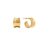 Sola Sculpted Hoops Gold
