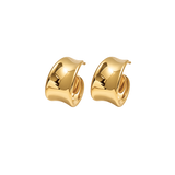 Sola Sculpted Hoops Gold