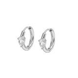 Sundown Silver Hoops
