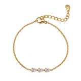 Trinity Pear Bracelet Gold