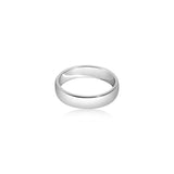 Silver Solid Dome Band Ring