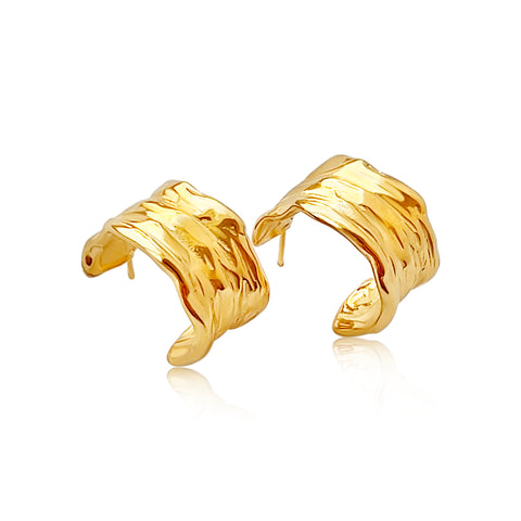 Retro Chunky Hoop Earrings