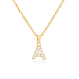 Pavé Glow Initial Necklace SAMPLE SALE