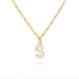Pavé Glow Initial Necklace SAMPLE SALE